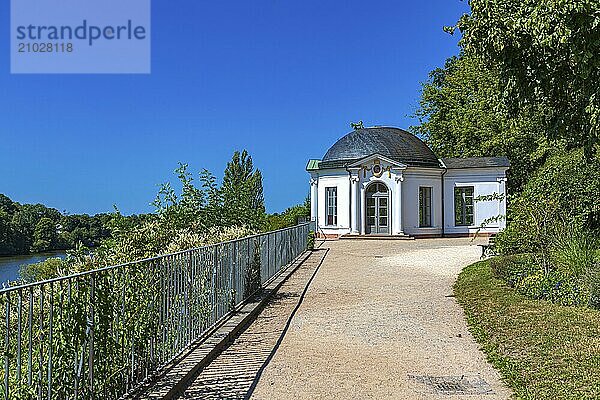 Breakfast stamp in Aschaffenburg Castle Gardens in Aschaffenburg  Bavaria  Germany  Europe