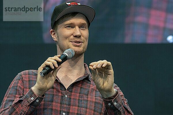 STUTTGART  GERMANY  JUN 30th 2018: Joonas Suotamo (Chewbacca  Star Wars) at Comic Con Germany Stuttgart  a two day fan convention