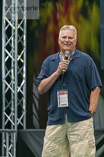 STUTTGART  GERMANY  JUN 29th 2019: Richard Dean Anderson (*1950  American actor  producer and composer) at Comic Con Germany Stuttgart  a two day fan convention