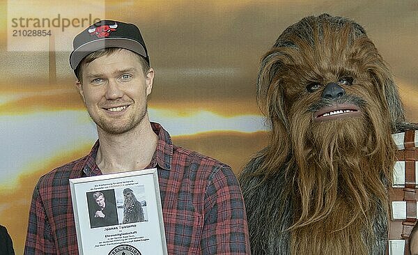 STUTTGART  GERMANY  JUN 30th 2018: Joonas Suotamo (Chewbacca  Star Wars) at Comic Con Germany Stuttgart  a two day fan convention