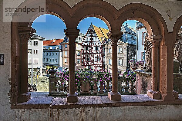 Collegiate Basilica of St Peter and Alexander in Aschaffenburg  Bavaria  Germany  Europe