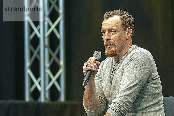 STUTTGART  GERMANY  JUN 30th 2018: Toby Stephens (Black Sails  Lost in Space) at Comic Con Germany Stuttgart  a two day fan convention