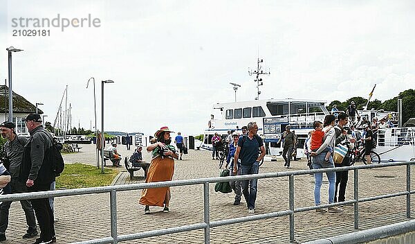 DEU  Germany  Sellin (Rügen) : The Workers' Welfare Organisation (AWO) has designed a trip for senior citizens to Rügen as a special experience for its guests. By boat across the Baltic Sea  Europe