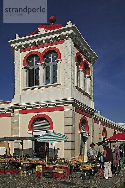 Neomauric market hall in Loule  Algarve  Portugal  Europe