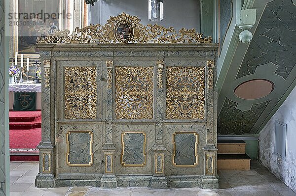 Protestant parish church  built 1733-1748  Hauptstr. 44  Betzenstein  Upper Franconia  Bavaria  Germany  Europe