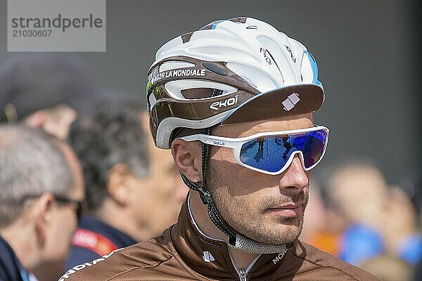 ESCHBORN  GERMANY  MAY 1st 2018: Rudy Barbier (AG2R La Mondiale) at Eschborn-Frankfurt cycling race