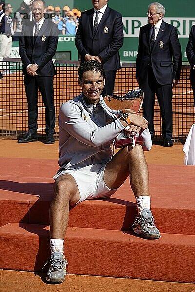 Award ceremony for Rafael Nadal after the final of the Rolex Monte-Carlo Masters 1000 ATP World Tour tennis tournament on Court Rainier III of the Monte-Carlo Country Club  Principality of Monaco