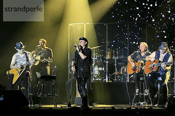 Hard rock band Scorpions at a concert in the Principality of Monaco