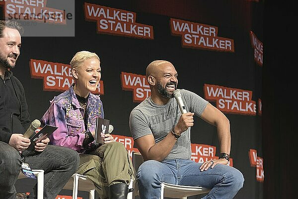 MANNHEIM  GERMANY  MARCH 17: Actor Khary Payton (Ezekiel on The Walking Dead) at the Walker Stalker Germany convention. (Photo by Markus Wissmann)