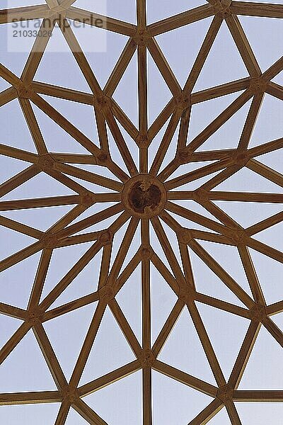 Wooden ceiling structure star shape in Kuwait