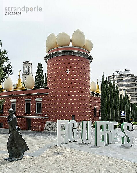 View of the Teatre-Museu Dalí in Figueras  Spain  Europe