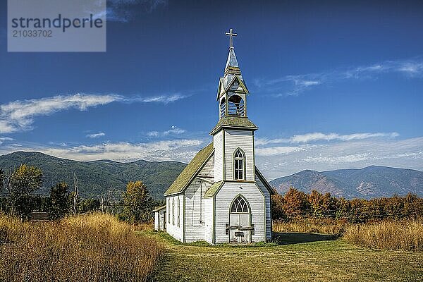 An old abandoned church just south of Creston British Columbia