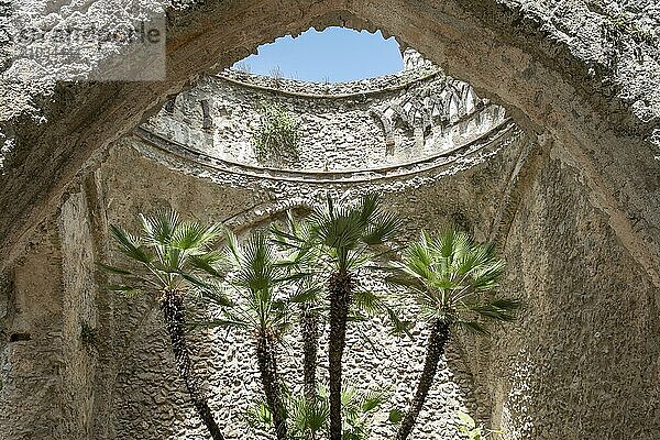 Italy  Gulf of Naples. Amalfi Coast  Ravello. Gardens in the Villa Ruffolo  Centro Storico  Ravello  Salerno  Italy  Europe