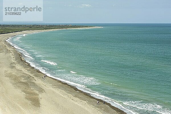 The Jammer Bay in Danish Jutland with its North Sea coastline