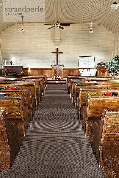 The interior of Freeze church north of Potlach  Idaho