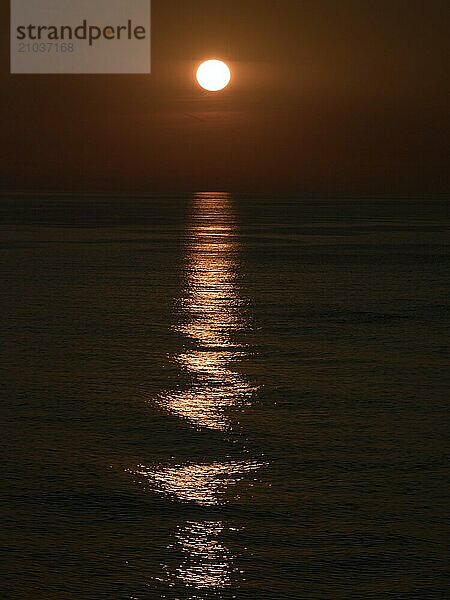 Sunset off the Norwegian coast