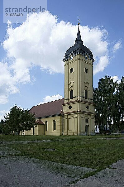 Church in Prötzel  Barnim-Oderbruch district  Märkisch-Oderland county  Brandenburg  Germany  Europe