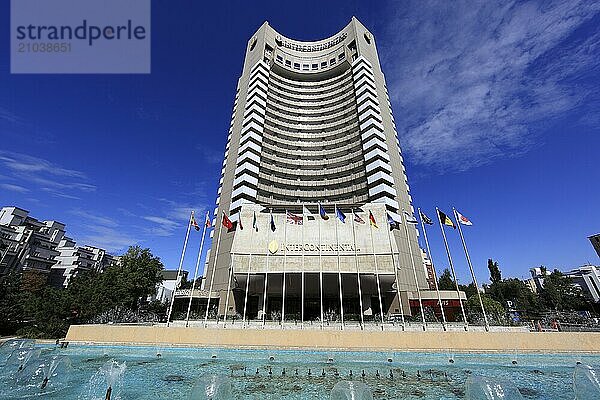 In the centre  the Hotel Intercontinental  Bucharest  Romania  Europe