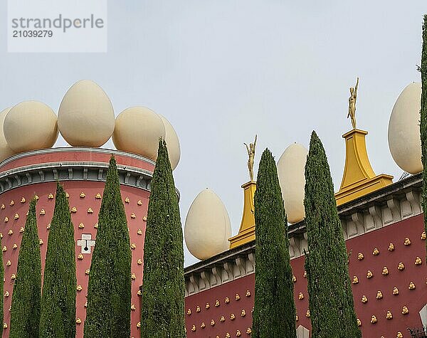 View of the Teatre-Museu Dalí in Figueras  Spain  Europe