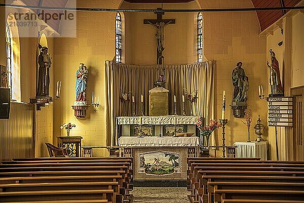 Oudeschild  Texel  the Netherlands. August 13  2021. Interior of protestant church in Oudeschild  Texel.  the Netherlands