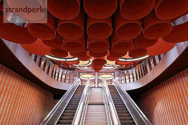 Pannenhuis metro station  Brussels  Brabant  Belgium  Europe