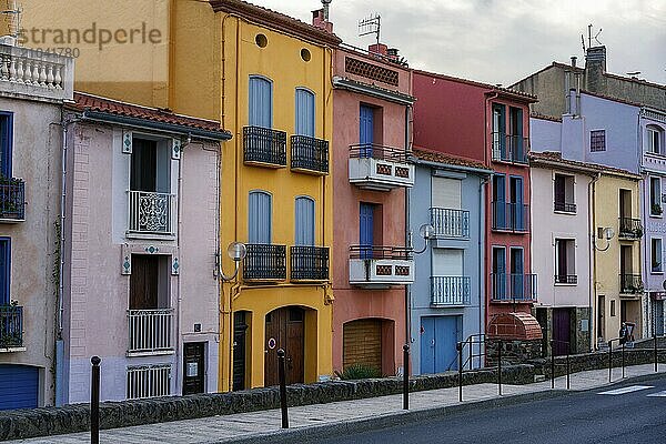 Collioure traditional village with colorful houses on the south of France