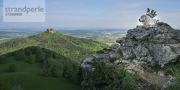 View from the Zeller Horn to Hohenzollern Castle