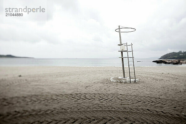 Lifeguard stand  Galicia  Spain