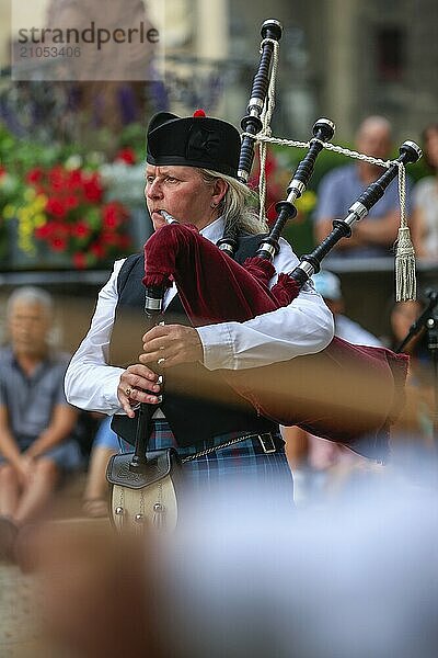 Dudelsackorchester  Pipe Konzert  Sigmaringen  Baden-Württemberg  Deutschland  Europa