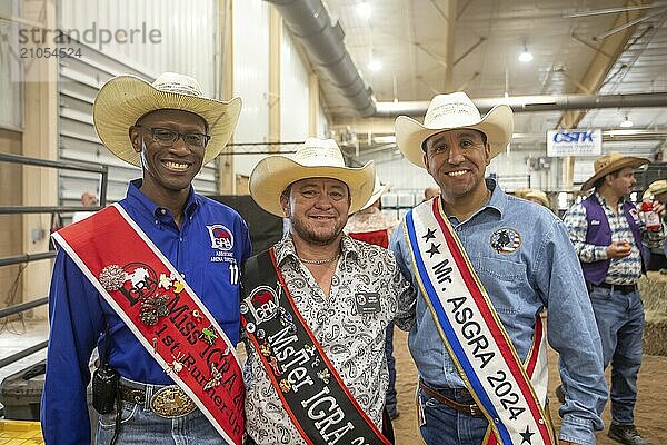 Oklahoma City  Oklahoma  Rodeo Royale beim Great Plains Rodeo  einem jährlich stattfindenden Rodeo für Schwule  das traditionelle Rodeo Wettbewerbe bietet und gleichzeitig die Kameradschaft der LGBTQ Gemeinschaft betont