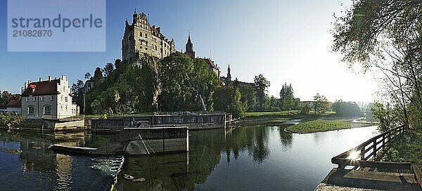 Die Donau  Schloss Sigmaringen  Nordansicht