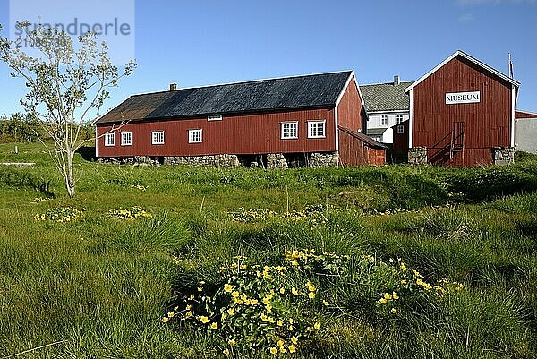 Museum in Storvagan  Kabelvag  Austvagöy  Lofoten  Norway  Europe