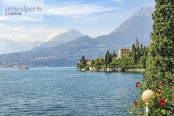 Berühmte schöne Villa im italienischen Varenna am Comer See