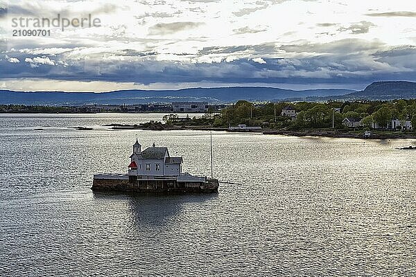 Oslo  Norway  island restaurant in the Oslofjord  Europe