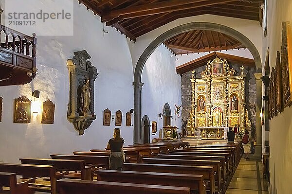 Innenraum der Kirche San Pedro Apostol auf der Insel Teneriffa in Spanien