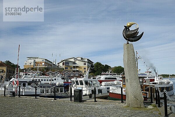 Harbour in Strömstad  Bohuslän  Sweden  Europe