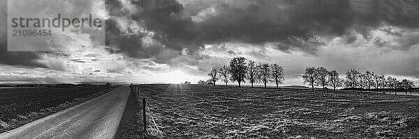 Panorama  Wetterstimmung in der Abendsonne