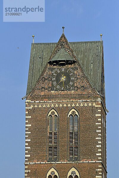 Tower of St Mary's Church in Wismar