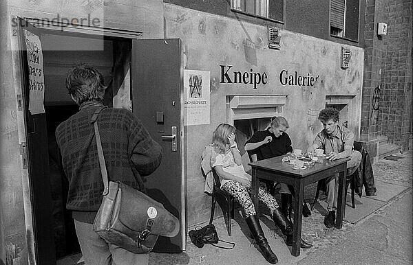 Deutschland  Berlin  21.04.1991  Kellerkneipe Assel  Oranienburger Straße  Europa