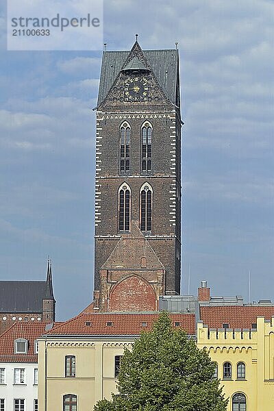 Tower of St Mary's Church in Wismar