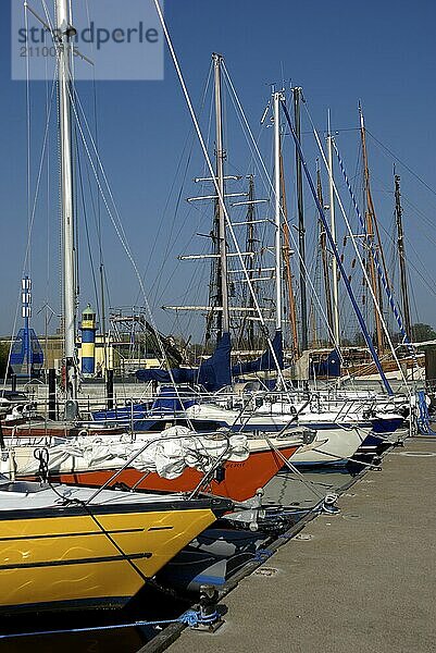 Marina in Eckernförde  Schleswig-Holstein  Germany  Europe