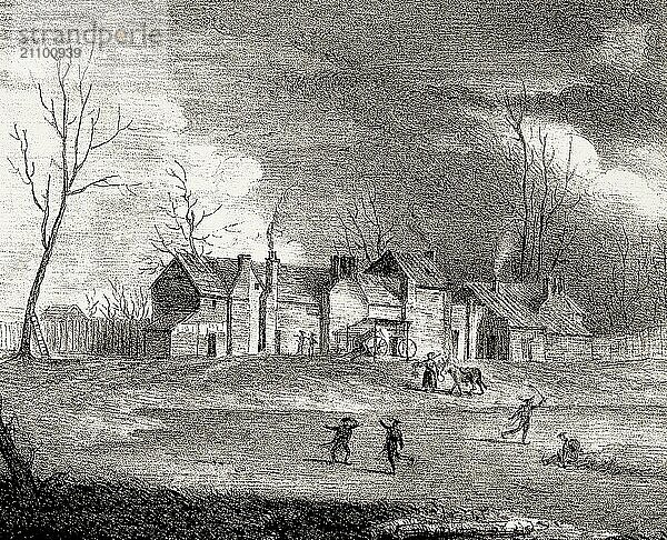 Pest house  Tothill Fields  Westminster  London  established in 1638