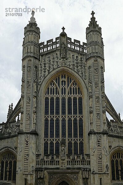 Portal  Bath Abbey  Bath  England  Great Britain