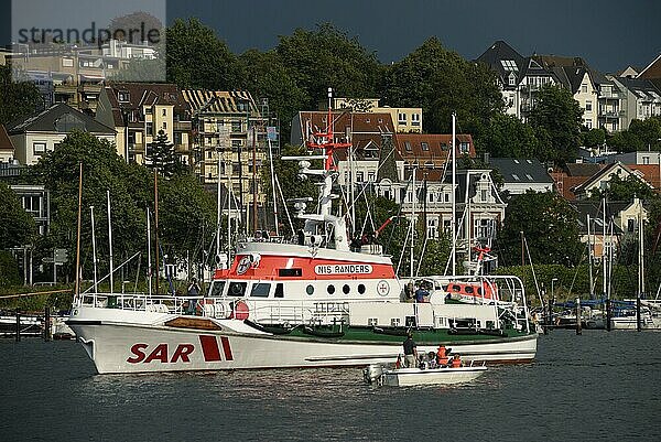 Sea rescue cruiser Nis Randers  10th Flensburger Dampf Rundum  Flensburg  Schleswig-Holstein  Germany  Europe