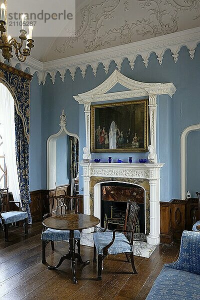 Blue Drawing Room  Schloss  St. Michaels Mount  Marazion  England  UK