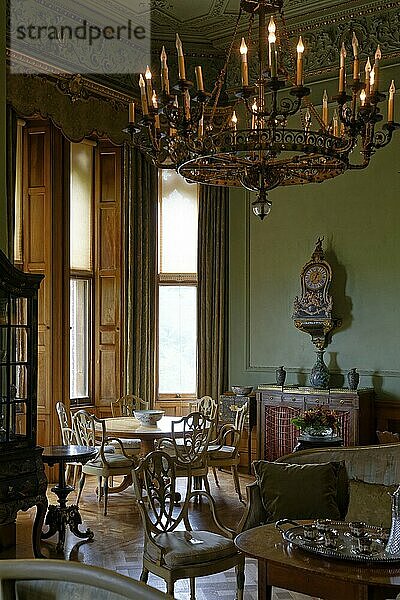 Interior view  Drawing Room  Dunster Castle  Dunster  England  Great Britain