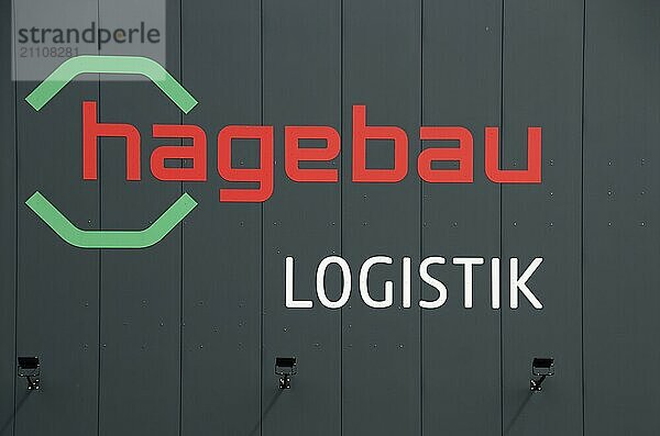 Hagebau Logistics in the A 27 Park in the Town Walsrode  Lower Saxony  Germany. Hagebau Logistics in the A27 Park in the Town Walsrode  Lower Saxony  Germany  Europe