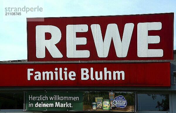 REWE Supermarket in the Town Walsrode  Lower Saxony  Germany  Europe