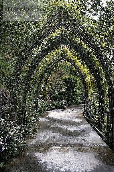 Eingang  Bogen  Portal  Tor  Garten für Verliebte  Schloss Trauttmansdorff  Botanischer Garten  Meran  Merano  Südtirol  Autonome Provinz Bozen  Italien  Europa