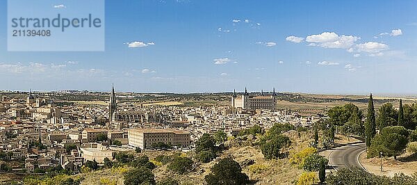 Panorama von Toledo  Spanien  Europa